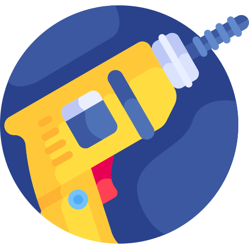construction drill logo